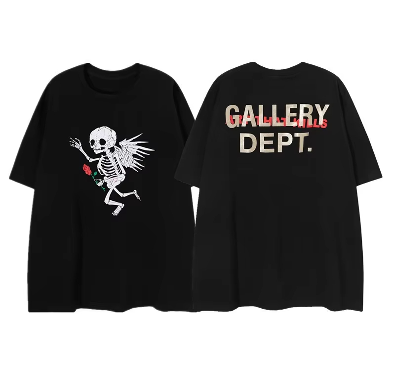 스컬 엔젤 하이엔드 패션 브랜드 티셔츠 코튼 그래픽 티 - Streetwear Brand Clothing 리뷰 및 가격